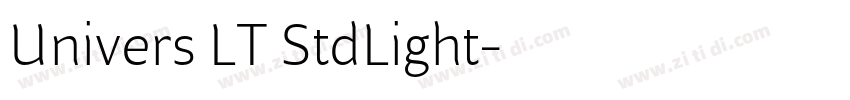 Univers LT StdLight字体转换